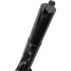 Webley Premier .22 air pistol, batch 947, Series E with 5 pin trigger block, the air chamber marked Webley & Scott Ltd, Webley Premier, Made in England, with checkered grip, H14cm, L19cm