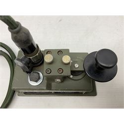 MOD British Army Royal Ordnance Factory R.O.F. Blackburn 93 Morse signals telegraph key with broad arrow