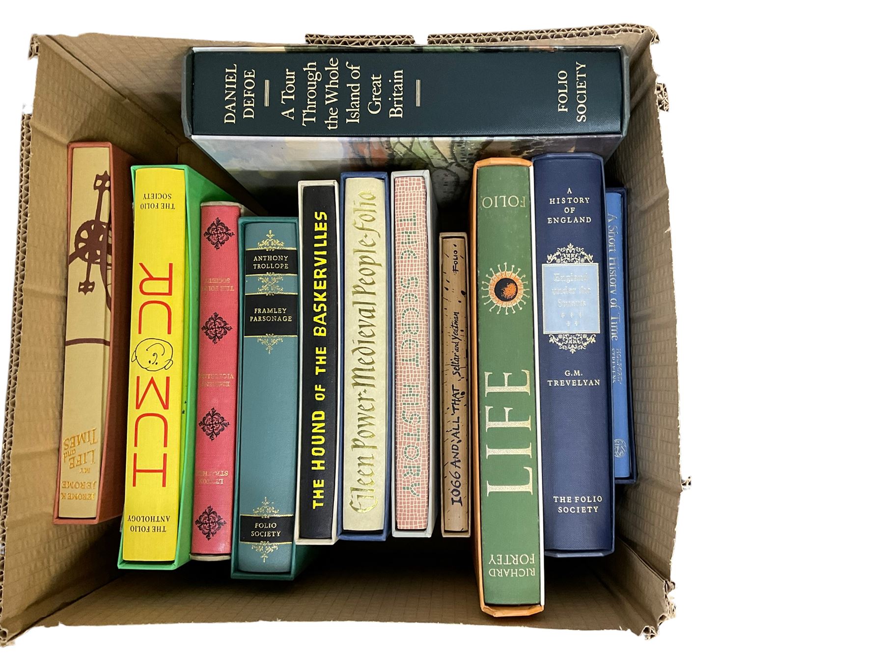 Folio Society; approximately forty three volumes, including Dickens in Europe, The Grand Tour, Life, Inventions of the Middle Ages etc 