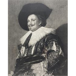 Eugène Decisy (French, 1866-1936) after Frans Hals (Dutch 1581/85-1666): The Laughing Cavalier, etching signed in pencil 29.5cm x 23.5cm