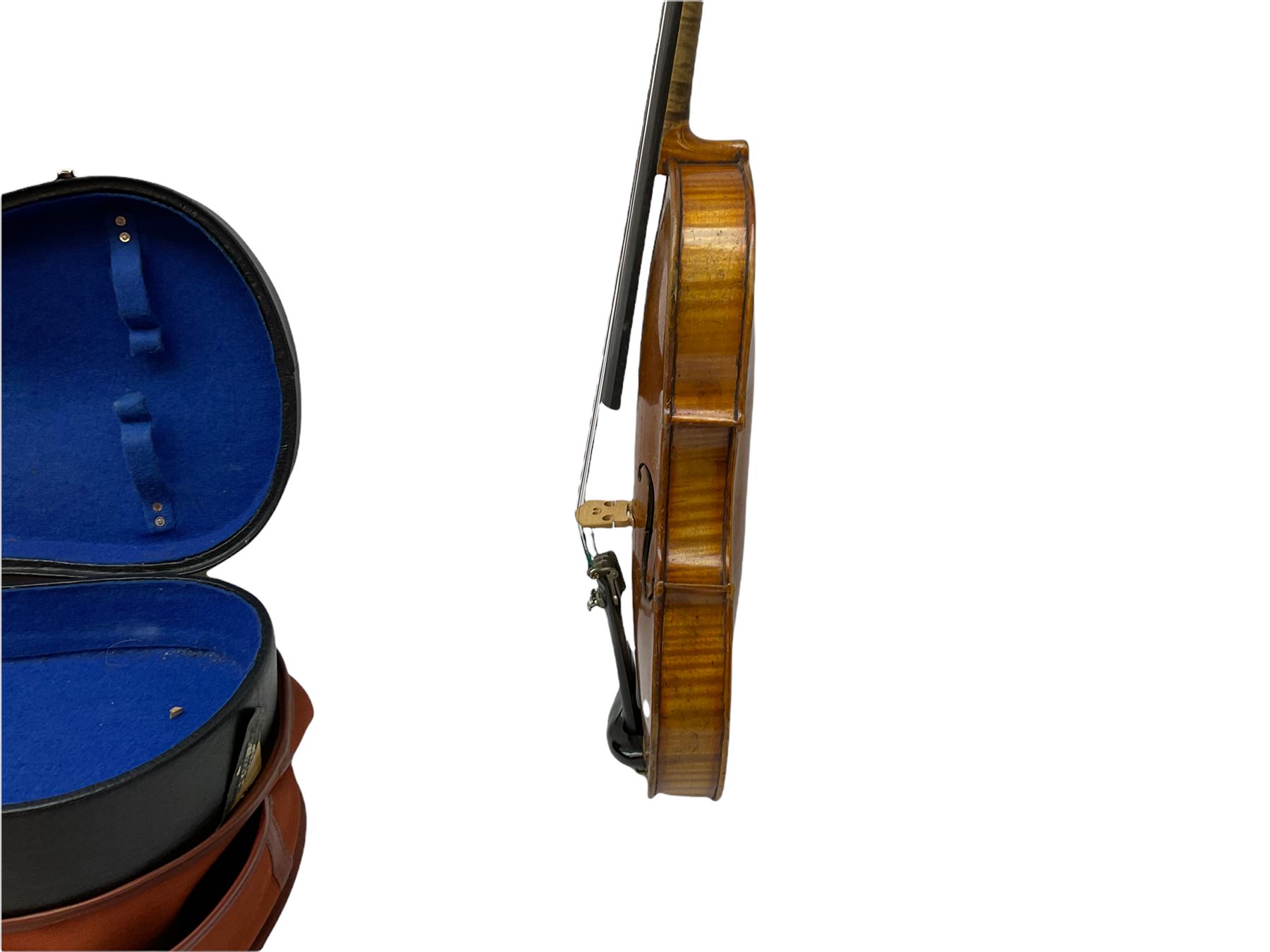 German violin c1900 the 35.5cm twopiece maple back impressed KLOTZ