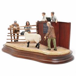 Border Fine Arts limited edition group 'What am I Bid? (Suffolk)' by Ray Ayres, model B0904  No.153/350, boxed and with certificate