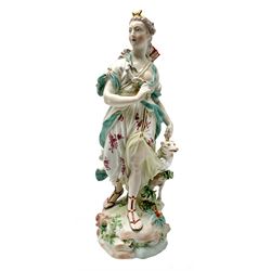 Mid 18th century Derby porcelain figure 