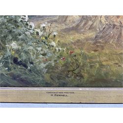 Harry Pennell (British 1879-1934): 'Cornfield near Hastings', oil on canvas signed, titled on the slip, further inscribed verso 60cm x 101cm 