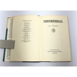  Fleming Ian: Thunderball. 1961 First edition. original cloth with skeletal hand impression. Unclipped dustjacket.  
