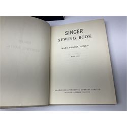 Seamstress sewing machine in case, together with a Singer sewing book