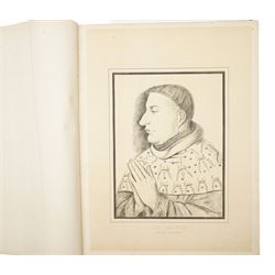 Lord Ronald Gower (British 1845-1916) after Alexandre Lenoir (French 1761-1839): 'The Lenoir Collection of Original French Portraits at Stafford House', portfolio of 136 auto-lithographs max 54cm x 39cm
Notes: Lenoir was an archaeologist and curator of The Museum of French Monuments in Paris, most known for saving France's historic monuments from being destroyed during the French Revolution. The historical figures depicted are largely from the House of Valois and House of Bourbon eras, as well as cultural, clergy and religious figures. The portfolio was published by Maclure and Macdonald, London in 1874.