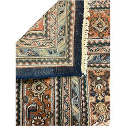 Persian Bidjar hand knotted carpet, beige and red ground
