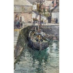 Samuel John 'Lamorna' Birch (Newlyn School 1869-1955): 'St Mawes' - Cornwall, watercolour signed titled and dated 1903, 21cm x 13cm
