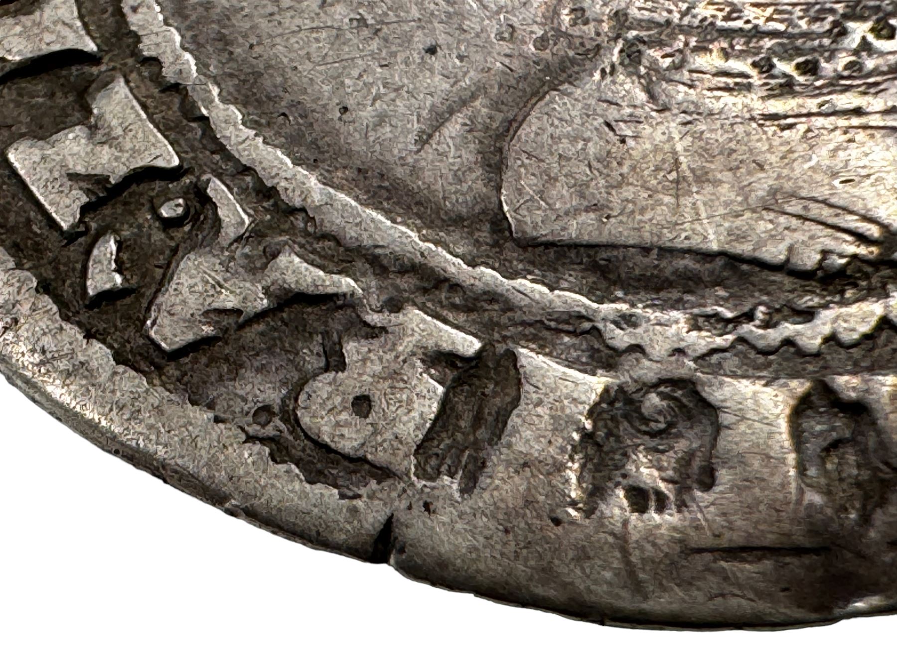 James I Irish 17th century silver one shilling coin
