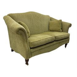Greensmith - traditional two seat sofa upholstered in green fabric
