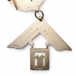 Victorian silver gilt Masonic Rose Croix collar jewel London 1875 Maker Henry Thomas Lamb, Scarborough Lodge silver gilt and enamel Past Masters Jewel, Malta Grand Craft collar jewel, silver and enamel Royal Order of the Red Branch and various other Masonic jewels 