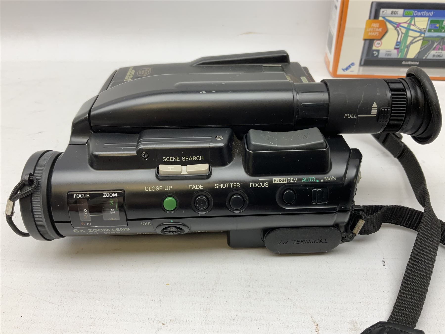 Sanyo recorder and Garmin Nuvi 56

Sanyo VM ES88P video recorder with power supply, together with boxed Garmin NUVI 56LM GPS system