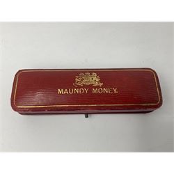 King George V 1930 maundy coin set, cased
