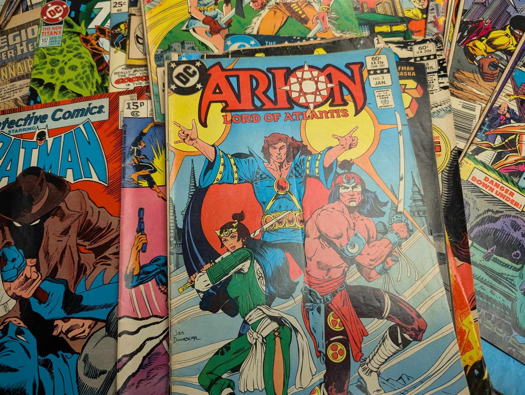 Collection of 1980s and later Marvel and DC comics