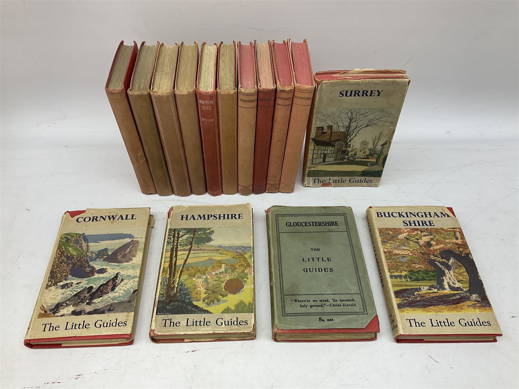 Large collection of Ward Lock & Co's illustrated guidebooks, late victorian to mid 20th century together with a number of 'the little guides' etc, two boxes