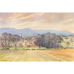 Alec Wright (British 1900-1981): Stokely Views and others, six watercolours variously signed and inscribed verso, approx 40cm x 30cm (6)