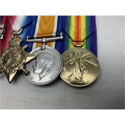 Boer War/WW1 group of four medals comprising Queens South Africa Medal with two clasps for South Africa 1902 and Cape Colony awarded to 6278 Pte. W. Boatman Essex Regt.; together with British War Medal, 1914-15 Star and Victory Medal awarded to 10849 Pte. W. Boatman G. Gds.; all with ribbons and mounted for display on card; some photocopied biographical information.