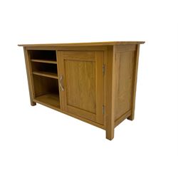 Light oak television cabinet