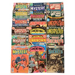 Collection of Bronze Age and later DC horror and supernatural comic books, titles including Ghosts, Challengers of the Unknown, Weird Mystery Tales, Unexpected, Secrets of Haunted House, The Witching Hour, The House of Secrets, etc
