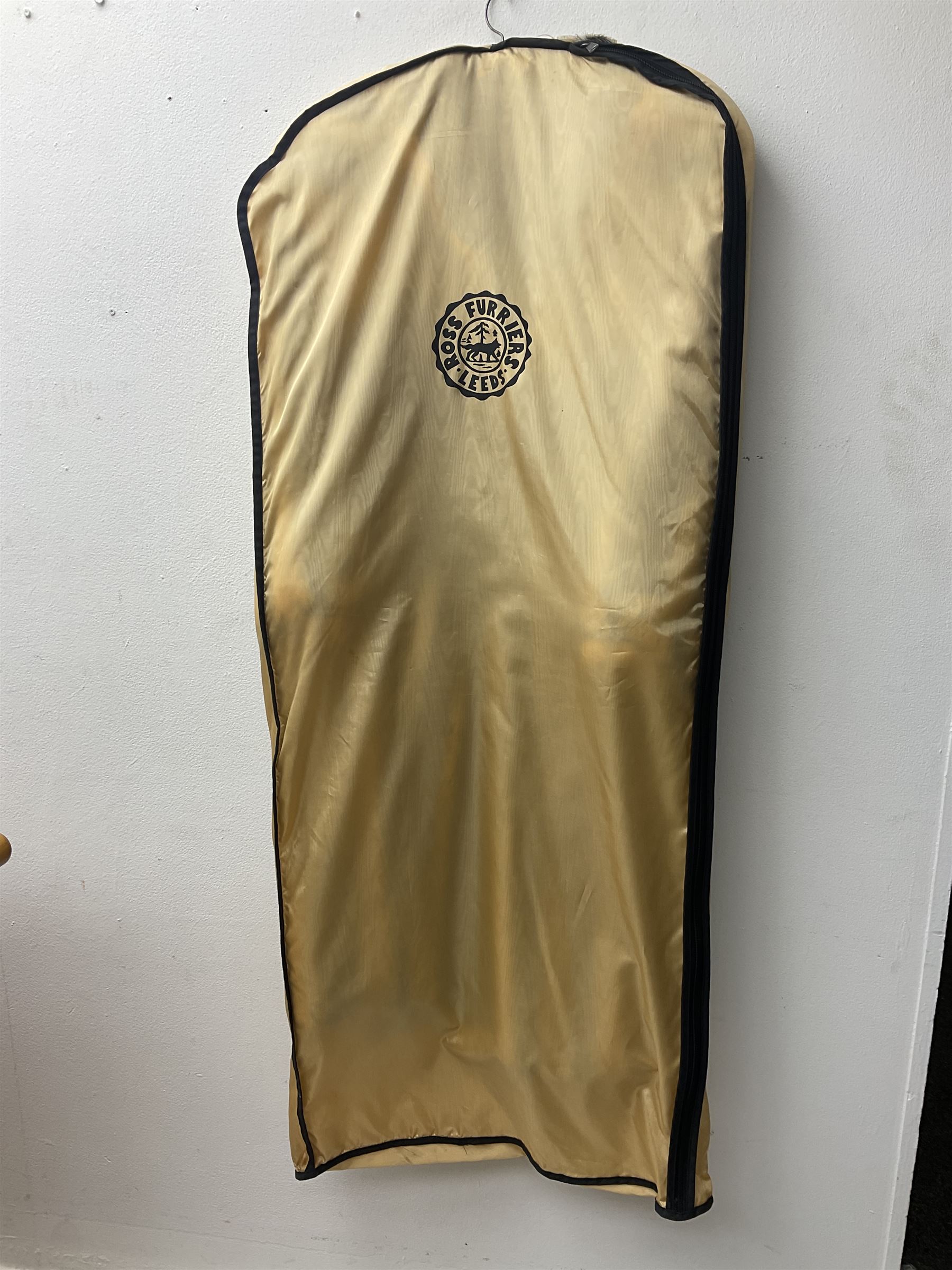 1980s Kohinoor mink 3/4 length coat, with embroidered floral lining, retailed by Ross Furriers Ltd, L112cm