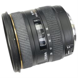 Canon EOS 77D camera body serial no. 193071005589, with a Canon EFS 18-200mm f/3 5-5.6 IS lens and a Sigma 10-20mm F4-5.6 EX DC lens, Canon extension tube, three Canon lens hoods, all boxed, with a Lowepro camera bag