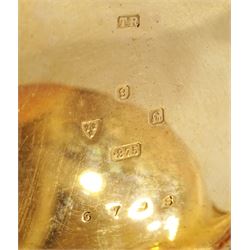 Early 20th century 9ct rose gold, open face lever pocket watch, the movement signed  The 