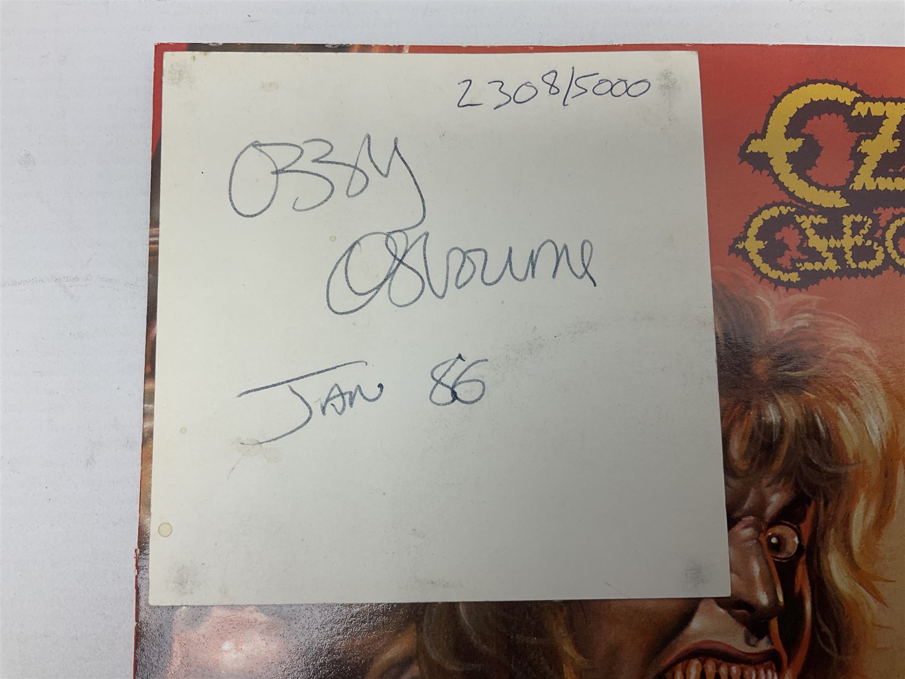 Ozzy Osbourne Shot in the Dark single, Rush World Tour magazine etc 