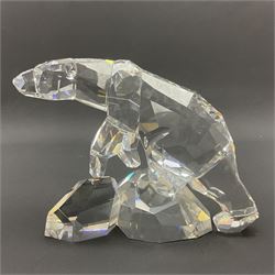 Swarovski Crystal polar bear Nanuc, designed by Heinz Tabertshofer H13cm