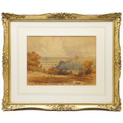 Anthony Vandyke Copley Fielding (British 1787-1855): 'Arundel Castle', watercolour faintly signed, titled and attributed on Fine Art Society verso 25cm x 36cm
Provenance: Kirkham Hall