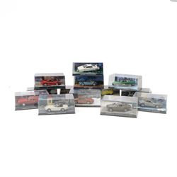 Thirteen Eaglemoss/Fabbri James Bond 007 diecast cars, including Lotus Esprit, Toyota 2000...