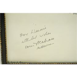 Louis Kahan (Australian 1905-2002): Portrait of Ann Roughly, pen and ink sketch signed and inscribed 49cm x 37cm