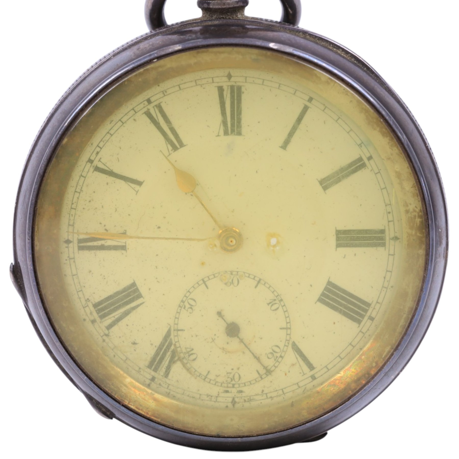 Victorian silver improved chronograph open faced pocket watch by J.Cryer, together with a continental silver pocket watch, stamped 935