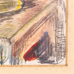 Rees Lewis Rees (British 20th Century): 'The Drawing Room Table' and 'The Saw Mill', two watercolours signed and indistinctly dated, 24cm x 33cm (2)