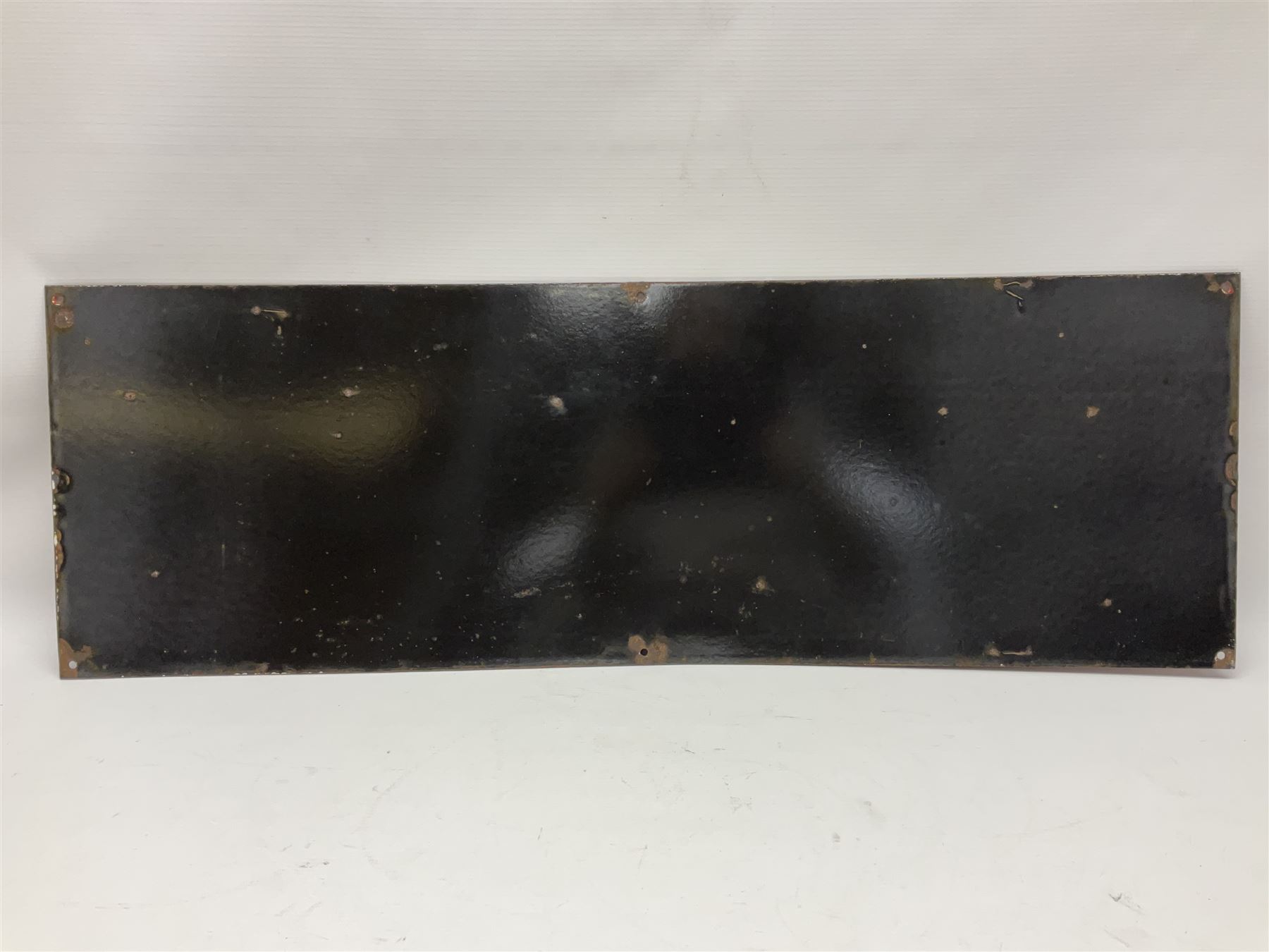 Rowntree's enamel advertising sign, 'Rowntree's Pastilles' white writing on a red ground, H30cm, L92cm