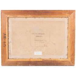 Walter Herbert Allcott (British 1889-1951): 'Greta Bridge - Yorkshire', oil on canvas, signed and titled verso 37cm x 54cm 