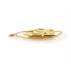 18ct gold Pisces pendant