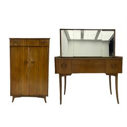 Retro sapele mahogany dressing table wit