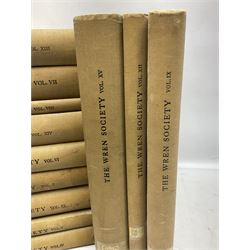 Belcher & Macartney: 'Later Renaissance Architecture in England', london Batsford, in six parts of loose folio form including plates and photographs, Twelve volumes of The Wren Society architectural books, and other architectural books and folios  