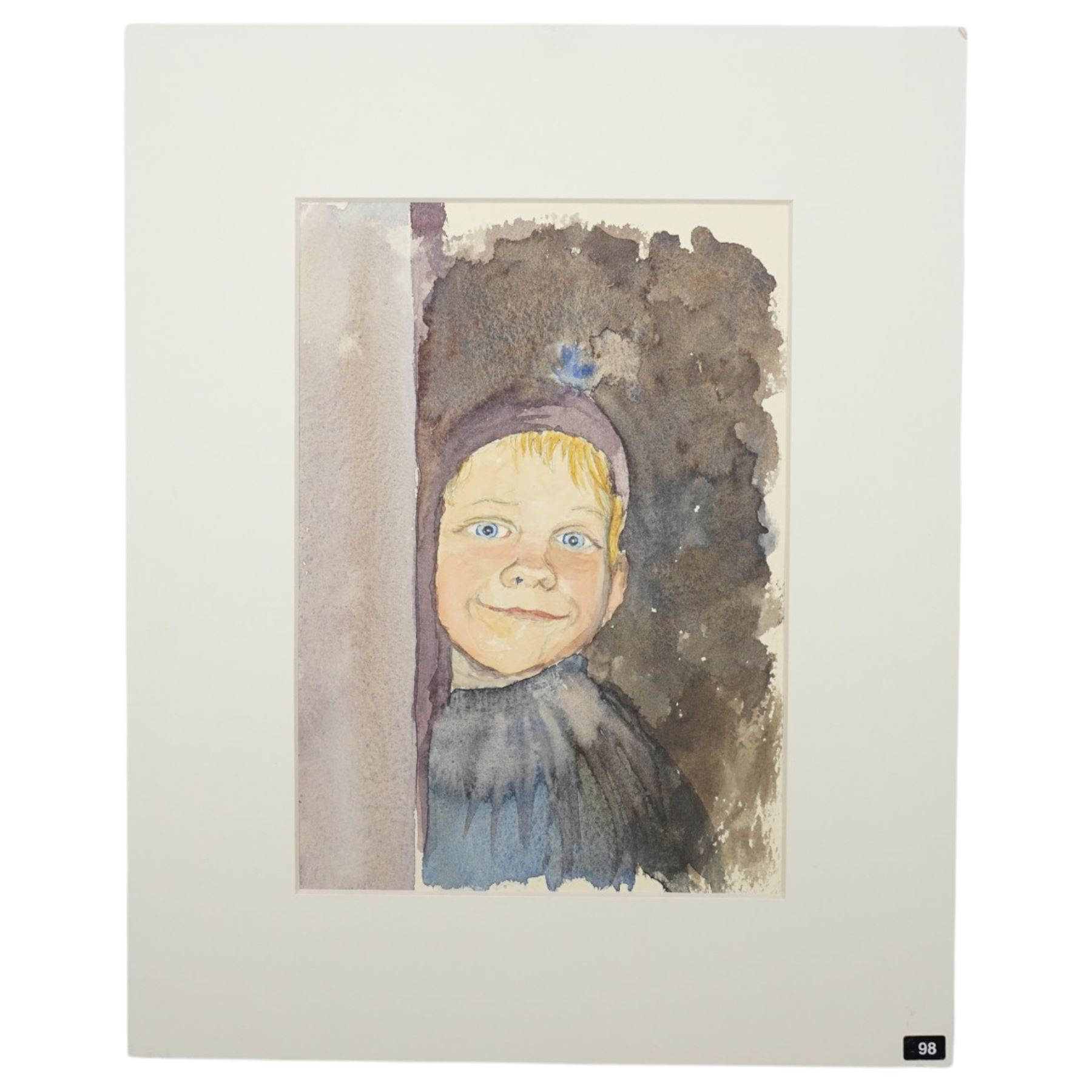 Prunella Scales (British 1932-2025): 'Clem - My Grandson', together with three further postcards by actors Timothy West, Valerie Rosser and Phillip Beck, mixed media variously titled and one dated July '07, mostly signed verso max 20.5cm x 14.5cm (5) (unframed)
Notes: Prunella Scales was a British actress best known for her role in Fawlty Towers. Scales was married to Timothy West, a prolific actor across stage and screen.