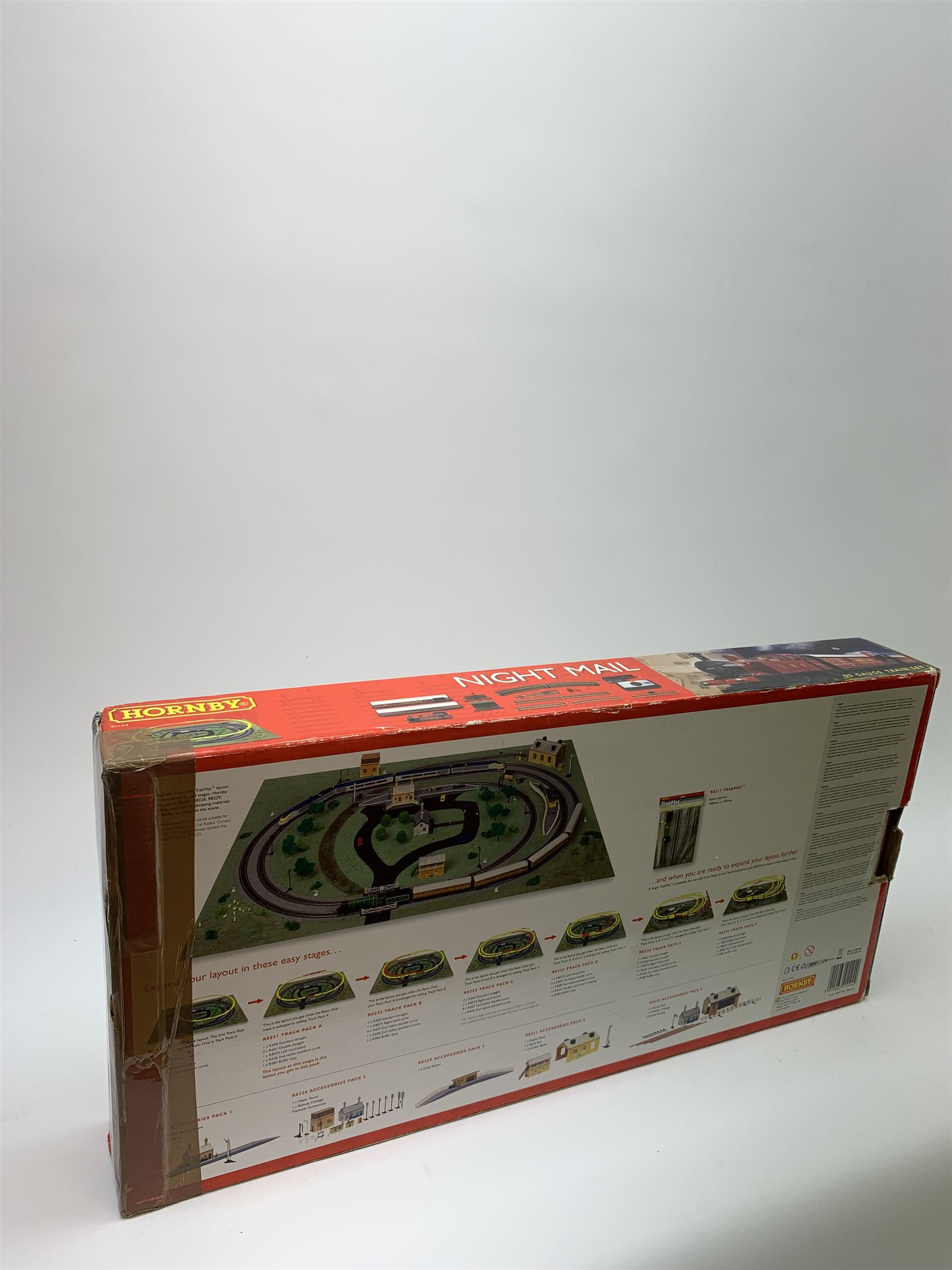 Hornby '00' gauge - electric Mail Train set with 0-6-0 tank locomotive No.7414, travelling post office and brake coach; boxed with Trakmat and paperwork