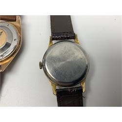 Five manual wind wristwatches including Chancellor De Luxe, Oris, Smiths, Jean Herber and Talis and two automatic wristwatches including Jovial and Exalibur (7)