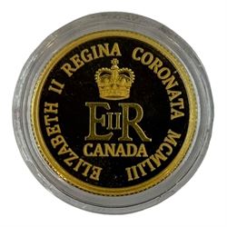 Royal Canadian Mint 2018 '65th Anniversary of the Coronation of Her Majesty Queen Elizabeth II' ten dollar gold coin, cased with certificate