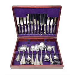 Arthur Price cased canteen of stainless 