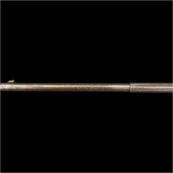 Air rifle with  octagonal and circular barrel, possibly Belgian but seemingly unmarked, L90cm