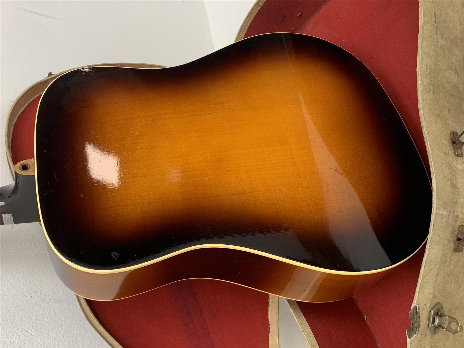 Levin LM 26 acoustic guitar, with carrying case. Provenance: This Guitar was on the INXS Dirty Honeymoon Tour 1994 