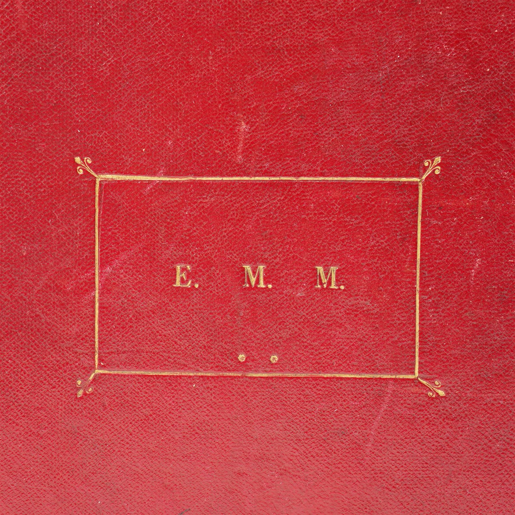 Victorian scrap book intricately worked with scraps heightened in watercolour with crests, military subjects and others on sixty five pages