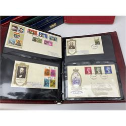 Great British and World stamps, including Trinidad and Tobago, Israel, Ireland, New Zealand, Jamaica etc, housed in various albums, folders and stockbooks, in one box