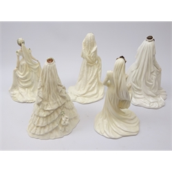  Five ltd. ed. Coalport figures comprising Sophie, Queen Mary, two depicting Princess Alexandra & Her Royal Highness the Princess Margaret, one with certificate (5)  