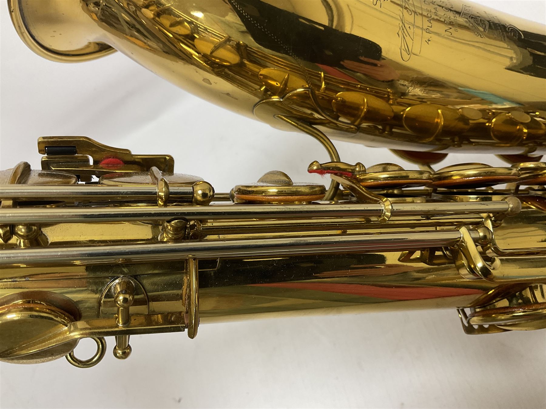 French Henri Selmer 1935 Radio Improved Tenor B flat Saxophone No 20344, with a velvet lined hard case
One of only 550 produced in that year